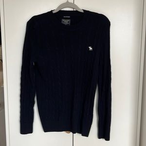 Abercrombie Blue Men’s 100% Cashmere Crewneck | Size XS